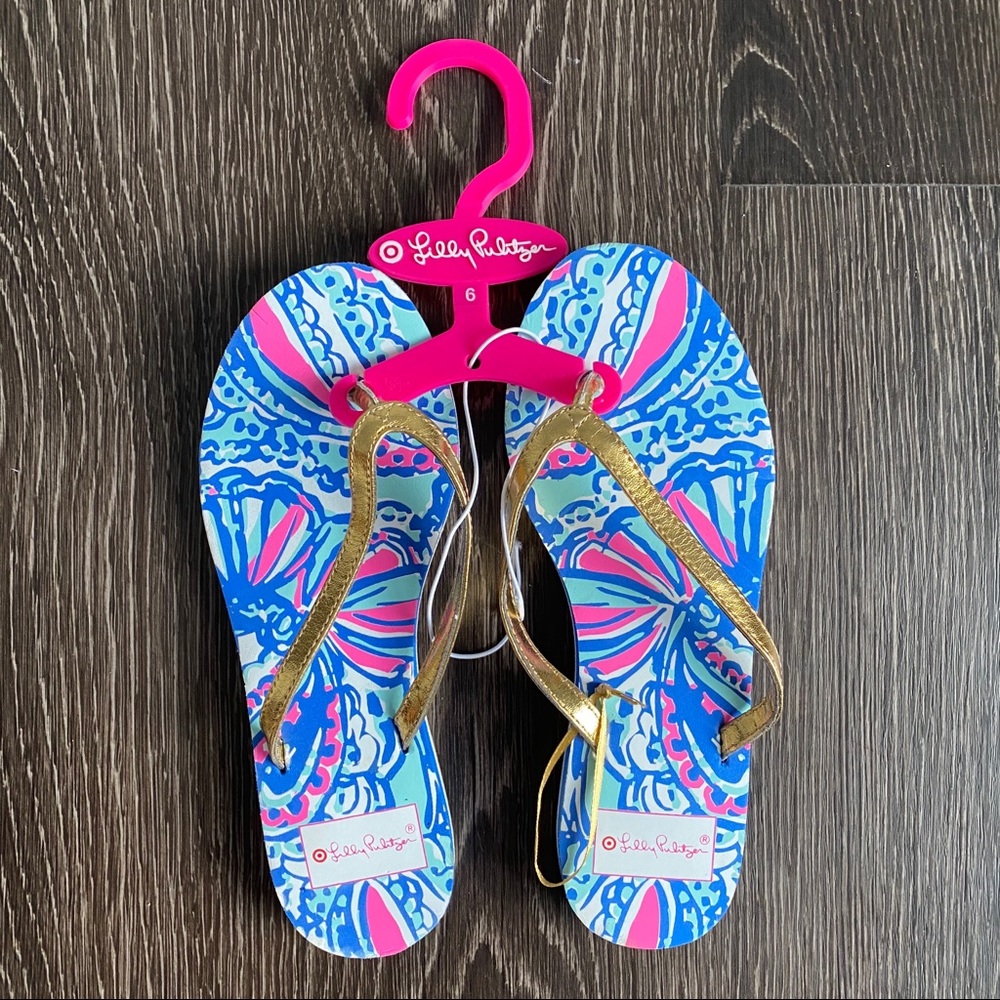 Lilly Pulitzer flip flops
